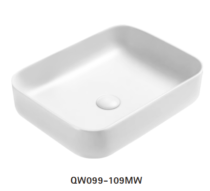 Soft Rectangle Above Counter Basin – Multiple Colours Available