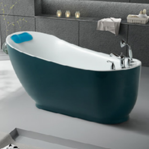 Dual Tone Freestanding Bathtub – Gloss White / Colour Exterior