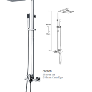 NOVA Series Twin Shower Set – Chrome Finish
