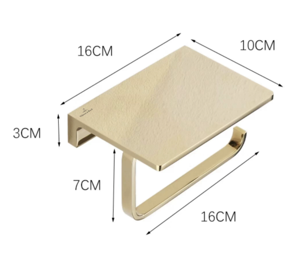 Toilet Paper Holder Shelf – Multiple Finishes Available